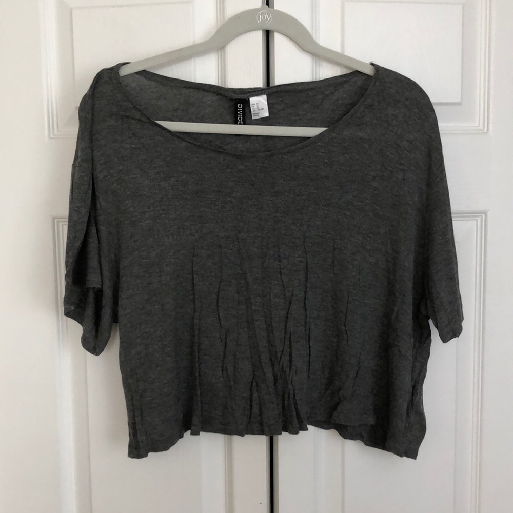 H&M loose crop top %!%!